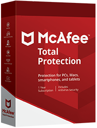 Activatiecode voor McAfee Total Protection voor 10 pc's voor 1 jaar.